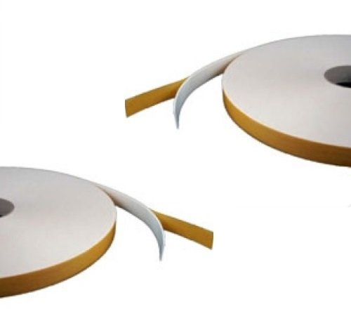 Virtual Plastics Double Sided Foam Tape - Heavy Duty Glazing Tape - White - 5mm Thick x 10mm Wide x 12 Metres Long