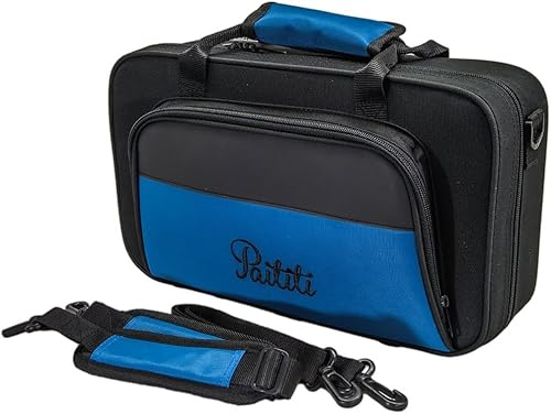 Paititi Lightweight Bb Clarinet Case, Large Backpackable with Detachable Shoulder Strap Strong Durable and Fashionable