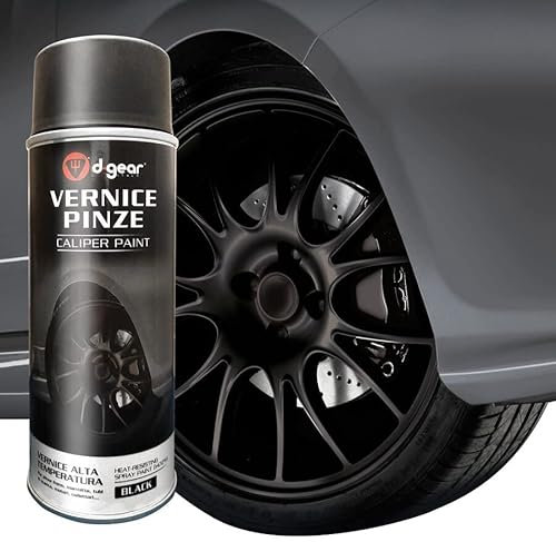 D-Gear 1210101 Pellicole e Vernici Vernice Alta Temperatura e Pinze Freno, Nero, 400 ml