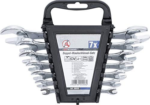 BGS Diy 30030 | Doppel-Maulschlüssel-Satz | SW 6 x 7 - 19 x 22 mm | 7-tlg.