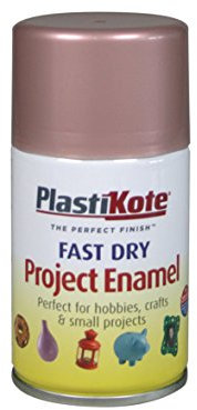 Plastikote PKT144S Fast Dry Enamel Aerosol Spray, Rose Gold, 100 ml, Pack of 1