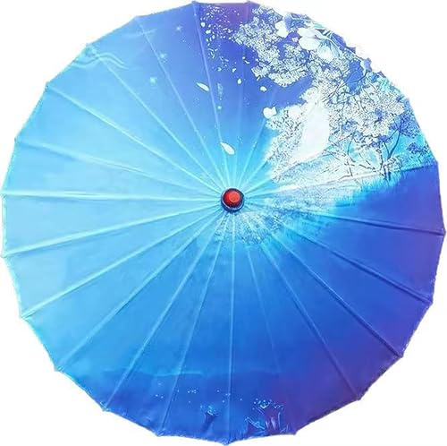 Bestage 32 Chinese Japanese Handmade Cloth Parasol Umbrella,Decoration Art Dance Classical Umbrella for Wedding Parties Photography Costumes Cosplay（1 PCS