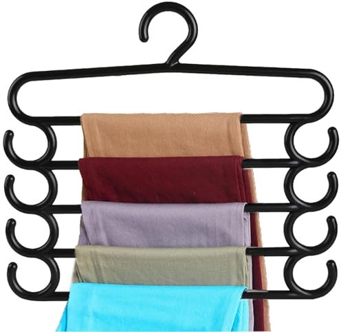 Grucce per jeans - Grucce per pantaloni salvaspazio, organizer per jeans, leggings e sciarpe, soluzioni di archiviazione multifunzionali per lo spazio sottile 'armadio