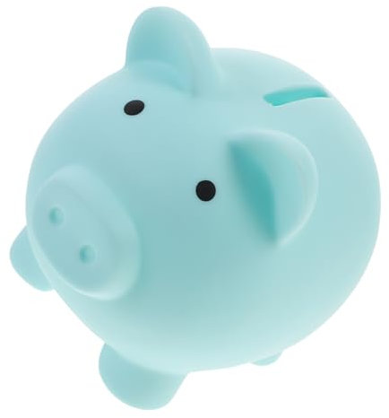 Garneck Salvadanaio Forma Maiale Contenitore Per Monete Salvadanaio Decorativo Per Ragazzo e Ragazzo Realizzato in Pvc Resistente Fondo Piatto Per Posizionamento Stabile