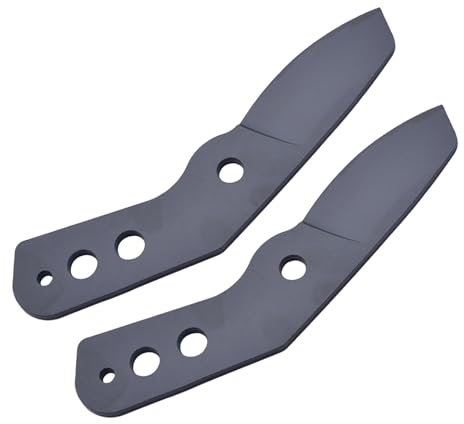 Lopper Replacement Blades 2 Pcs, Sk5 Steel, Model 001, Three Holes Easy Install, Fits Most Bypass Pruners, Tree Trimming Heavy Duty