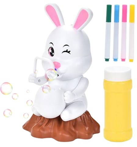 Macchina per bolle di sapone, simpatico giocattolo a bolle | Macchina per bolle di sapone da dipingere fai da te per feste, per bambini, ragazze, attività all'aperto, regali di compleanno
