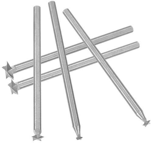 MINAOLULUS Set 5 Punte da Trapano per Intaglio del Legno 2,35 Mm, Accessori per Incisione Elettrica, Testine di Taglio ad Alta Velocità per Lavorazione Artigianale e Fai da Te