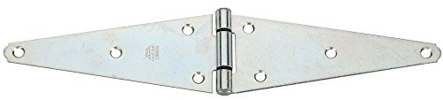 National Hardware N128-157 8' Heavy Strap Hinge Zinc Plated