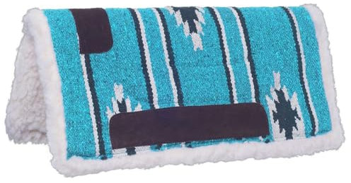 Tough 1 Mini Schabracke blaugrün Western, Southwestern Teal/Schwarz/Creme, x 19 Inches