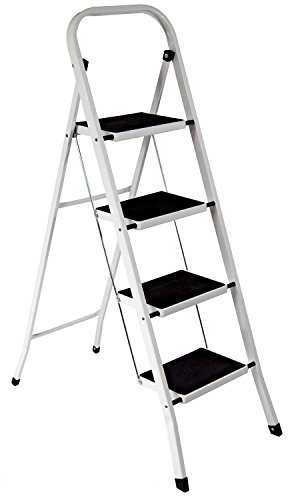 Highlands Superior 4 Step Ladder Non Slip Tread Safety Kitchen Heavy Duty