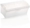 com-four® Toastbrotbox - Brotkasten für Toastbrot - Brotdose für Sandwichtoast - Toast Box aus transparentem Kunststoff (1 Stück - weiß)