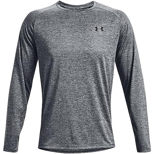 Under Armour Men's Tech 2.0 Long-Sleeve T-Shirt , Pitch Gray (012)/Black , Large