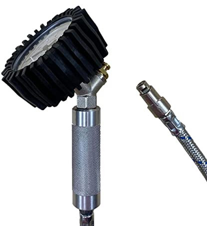 HVG Reifendruckprüfer 0-10 bar Manometer mit Patentstecker