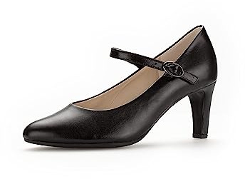 Gabor Femme Escarpins, Dame Escarpins à lanières,Escarpins Sangle,Festif,Oktoberfest,Dirndl,Wiesn,Costume Traditionnel,Noir (Schwarz) / 27,39 EU / 6 UK
