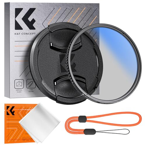 K&F CONCEPT 58MM Polarising Filter Circular Polarizing CPL, Ultra Slim, Japan Optics, Multi Coated, with Lens Cap (Nano-K Series)