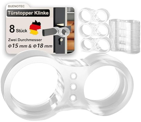 Tope Puerta Manilla, Topes para Puertas Set de 8, Tope de Puerta de PVC