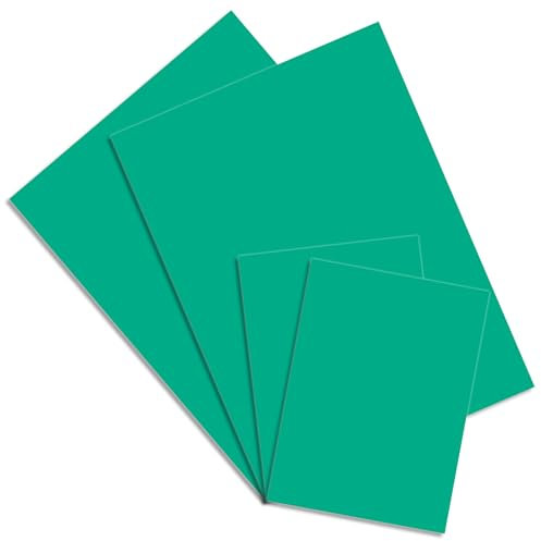 4 Stück Linoldruck Platte zum Gravieren, Flache Oberfläche Linolschnitt Set für Stempel, Bastel und Druckprojekte (Grüner A4+A6)