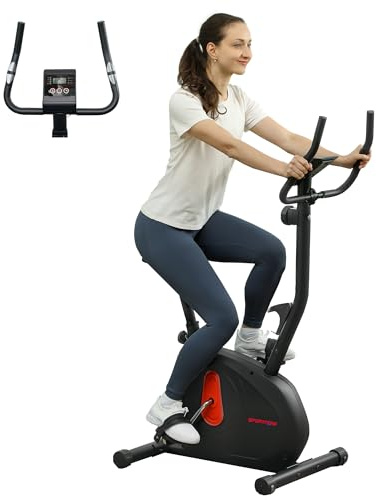 SPORTNOW Bicicleta Estática en Casa con Resistencia Magnética Ajustable