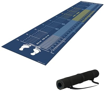 Newzela Standing Long Jump Mat, Broad Jump Measurement for School and Home Exercise, Non-Slip Gym Mat for Workout Training