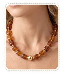 ilasif Chunky Beaded Necklaces for Women, Bead Jewellery for Girls Colorful Resin Bead Necklace Boho Statement Summer Beach Party Mum Women Girl Birthday Gifts