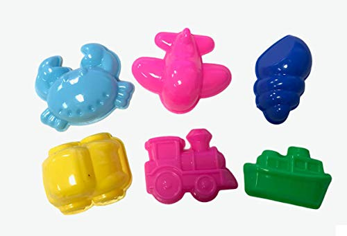 just4baby Motion Magic Moving Sand Mould Mold Toy 6pcs Large Transport Set