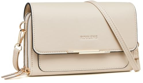 Roulens Borse a Tracolla da Donna,Piccola Borsa per Telefono a Tracolla per Donna con 2 Scomparti Capienti,Borsa Mano PU Pelle Sintetica con Slot per Carte di Credito Cinturino