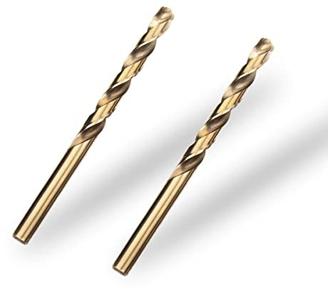 Meccion HSS Cobalt Jobber Drill Bit 2pcs 8.5mm Twist Drill Bit for Drilling Stainless Steel and Metal