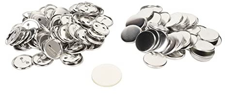 Pin Back Button Parts, Weit Verbreitete 100 Sets Button Maker Supplies für das Handwerk (50MM)