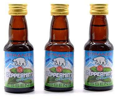 Essence Peppermint Snaps 3x25 ml - sans alcool, Essence de Vodka, Arôme pour Gâteau