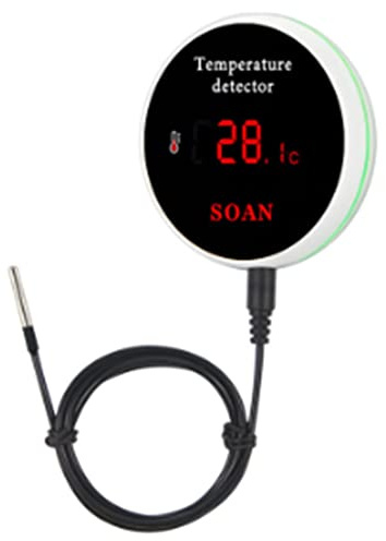 Evenden Tuya smart hem wifi temperatursensor tråd digital smartlife termometer rum vatten pool termostat larm EU-