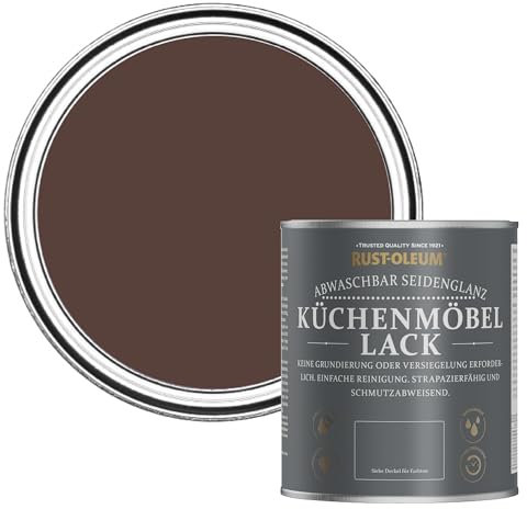 Rust-Oleum Red Scrubbable Kitchen Cupboard Paint in Satin Finish - Valentina 750ml