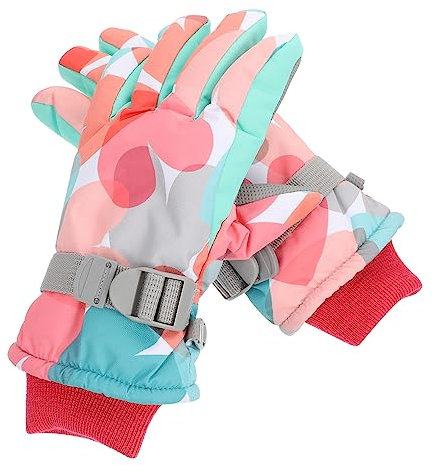 VALICLUD Skifäustling Für Kinder - Handschuhe Mit Abnehmbarer Schnalle - Warm Winddicht - Ideal Für Kalte Tage