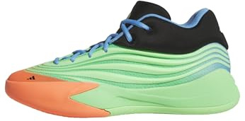 Adidas Unisex-Adult Dame X Basketball, Lime Burst/Signal Coral/Blue Burst, 9