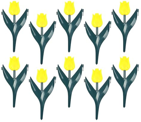 Valla para parterres de flores - Juego de bordes decorativos para jardín de 10 piezas | Suministros de jardinería para granja, cementerio, patio delantero, patio delantero, paisaje, borde de césped, d