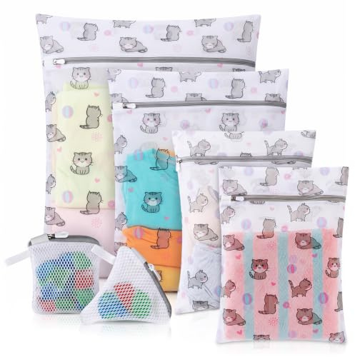 Zourglow 6 Piezas Bolsa Lavadora para Ropa Delicada