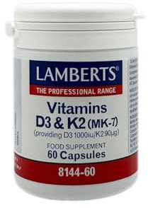 Lamberts Vitamina D3 1000iu y K2 90ug - 60 Cápsulas