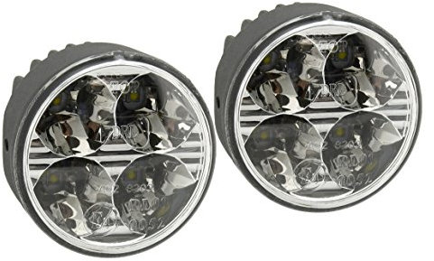 COMPASS 33551 Runde Tagfahrleuchten DRL 4 High Power LED 12/24V