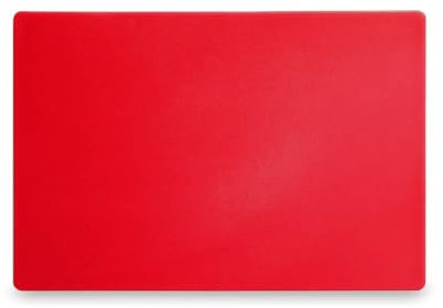 HENDI Tabla de cortar con certificación HACCP 450x300 - Rojo, 450x350mm