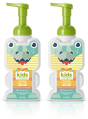 Babyganics KidsFoaming Body Wash, Cupcake, Tear-Free, 14 Fl Oz (Pack of 2)