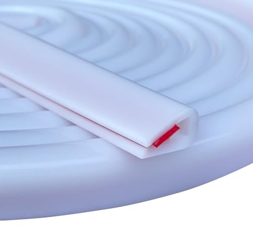 Joint Bord de Tole 6mm x 3 Mètres Protection Porte de Voiture Joint en u Joint Caoutchouc en u pour Portes de Voiture Plaques Métalliques Fenêtres(3 Mètres, 6MM)