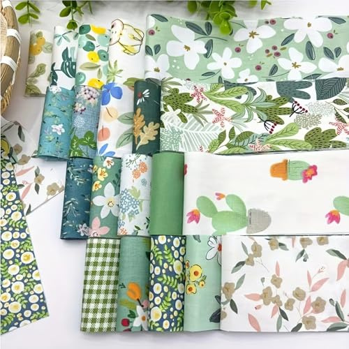 Tessuto patchwork per cucito, set di 40 pezzi di cotone colorato, tessuto di cotone floreale, rotolo patchwork, 6,5 x 50 cm, strisce per lavori fai da te, panno di cotone, confezione