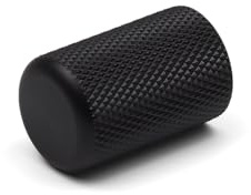 Black Knurled Cabinet Knob Small Textured Matt Cylinder Button Pull 18mm Diameter Kitchen Cupboard Door Drawer Furniture Upcycle Handle