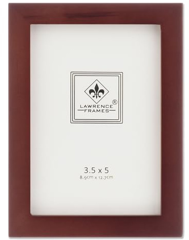 Lawrence Frames Standard Wood Luxury Frame, 3.5 by 5-Inch, Walnut