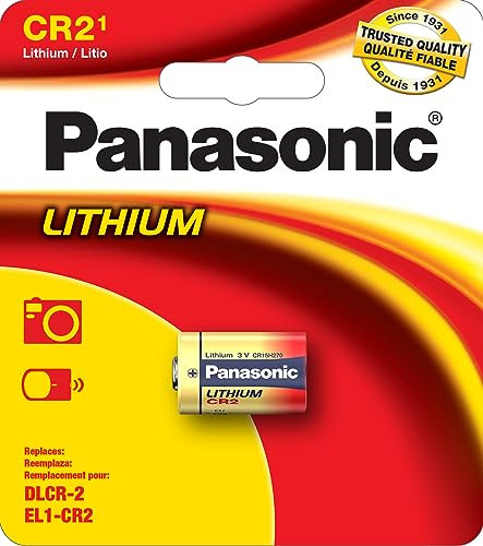 Panasonic CR2 3.0 Volt Long Lasting Lithium Coin Cell Batteries for Rangefinders, Cameras, Flashlights and Other Devices, 1-Battery Pack