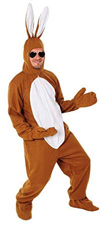 Hase braun offen Einheitsgrösse XXXL - XXXXL - Super Size Kostüm Fasching Karneval Fastnacht für Personen bis 2,0 m