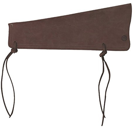 GEWA Bass Bow Holder for Double Bass Bow - Handcrafted from Genuine Leather - Brown