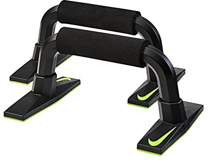 Nike 9339-57 Unisex – Erwachsene Push Up Grip 3 Liegestützgriffe, Black/White, One Size