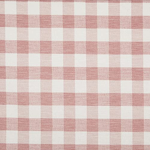 Kt KILOtela - Tela Loneta Estampada, Decoración, Cojines, Tapizar, Ancho 280 cm, Largo a Elección de 50 en 50 cm | Vichy Zante - Rosa