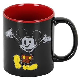 Mickey Mouse Face-Tasse, Noir