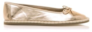 MTNG Zapatos Planos Mujer Zapatos Planos FLO 59760 Mujer | Zapatos Planos Casual | sin Cierre-Abiertos | 59051 | Oro
